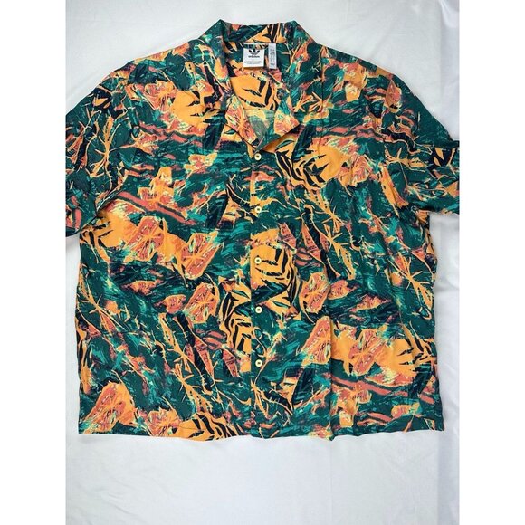 Adidas Originals Archive Floral Resort Shirt and Shorts Set Mens Size Medium - Picture 4 of 15
